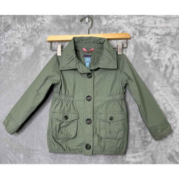 GAP Other - Baby GAP Utility Jacket 4 Years Summer Sage Green Button Front Pockets Lined